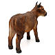 Standing brown ox, in colored resin, for 40-50 cm nativity s5