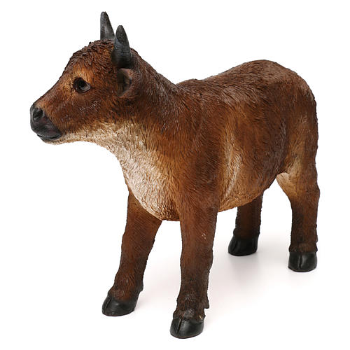 Nativity ox, in colored resin, for 30-38 cm nativity 3
