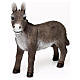 Gray donkey statue, in colored resin for 30-38 nativity s3