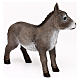 Gray donkey statue, in colored resin for 30-38 nativity s4