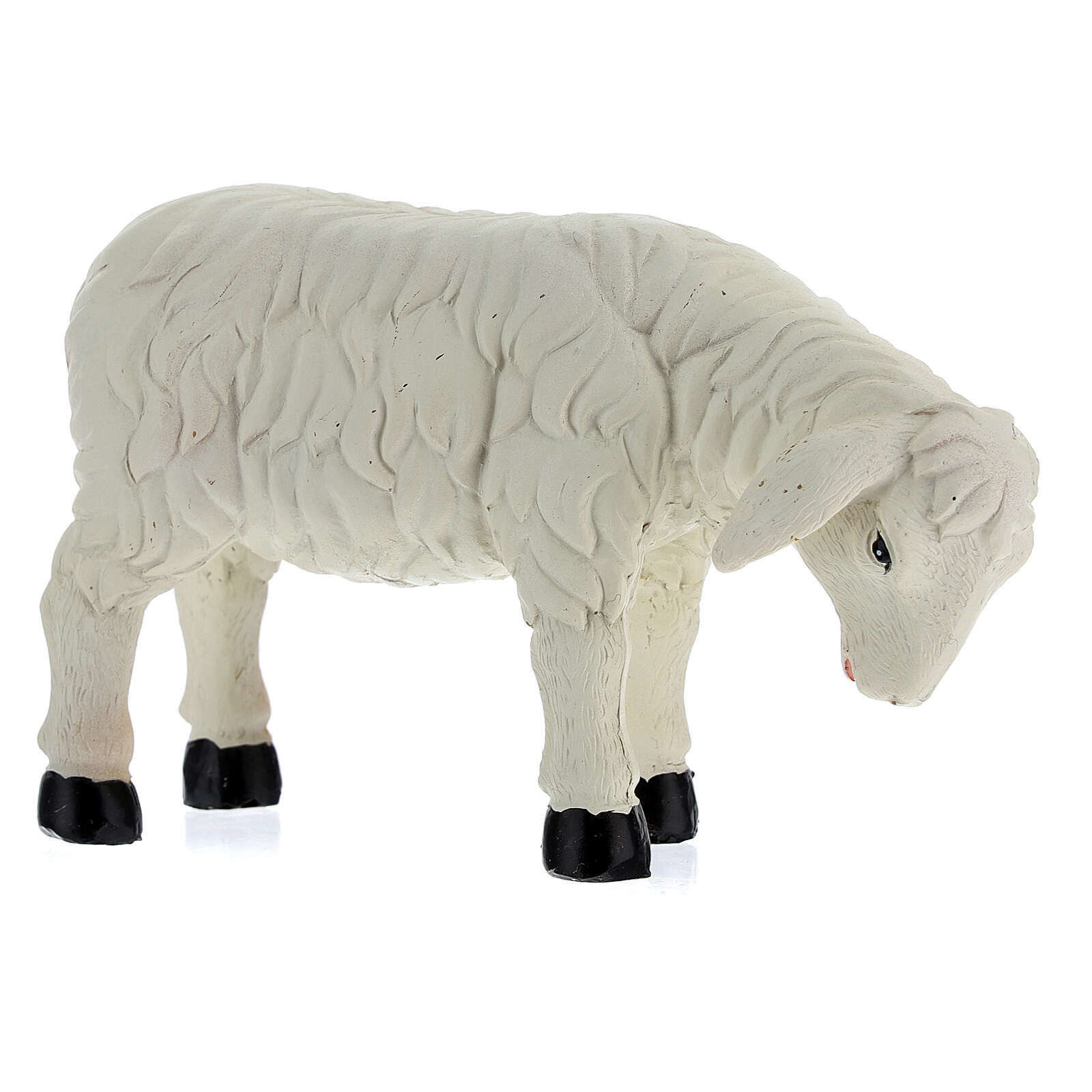 4 Moutons En Plastique Pour Crèche De Noël Holyart - Hauteur 3,5 Cm, Largeur 4 Cm - Figurines Assorties - 9