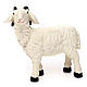 Trois moutons avec bélier résine colorée pour crèche de 35-40 cm s5