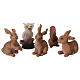 Forest animals set, 5 pcs for nativity of 11-12 cm s1