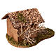 Hundehütte Holz 9x13x15cm für Krippen 12/14cm s4