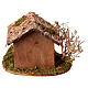 Hundehütte Holz 9x13x15cm für Krippen 12/14cm s5