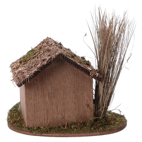 Wooden doghouse 9x13x15 cm for 12-14cm Nativity Scenes 3
