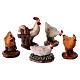 Chickens 5 pieces for 11cm Nativity Scenes s1