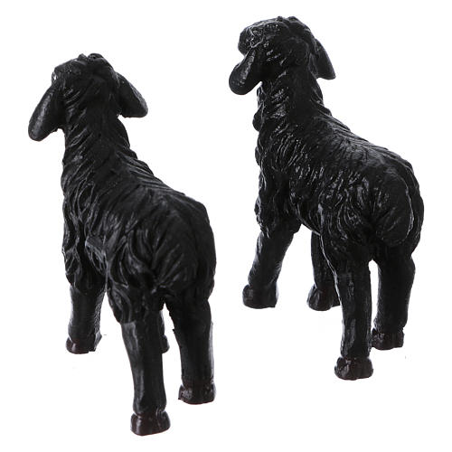 Black sheep 2 piece set, for 9 cm nativity 2