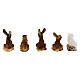 Animais da floresta conjunto 5 peças para presépio com figuras 7 cm altura média s3