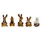 Forest animals 5 pcs set, for nativity of 7 cm s1