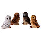 Owls 4 pieces for 11cm Nativity Scenes s1