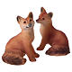 Foxes 2 pieces for 11cm Nativity Scenes s1