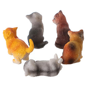 Kittens 5 pieces for 11cm Nativity Scenes