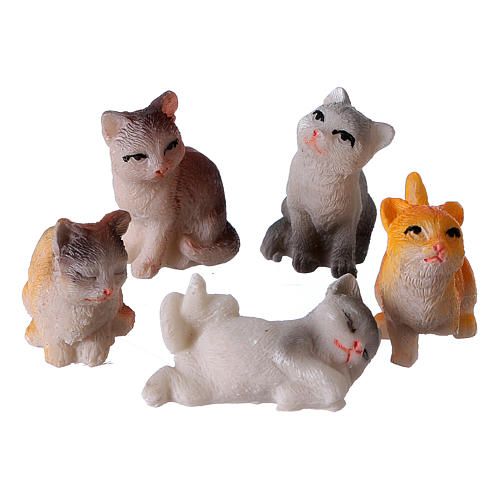 Kittens 5 pieces for 11cm Nativity Scenes 1