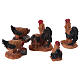 Chickens 5 pieces for 7cm Nativity Scenes s2