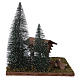 Nativity Scene setting with trough , spruces and reindeer 20x20x20 for 8 cm Nativity Scenes s5
