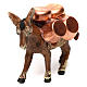 Donkey carrying copper pots, 8 cm Neapolitan nativity s2