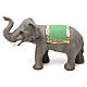 Elefante proboscide alta in terracotta presepe napoletano 6 cm s1