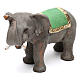 Elefante proboscide alta in terracotta presepe napoletano 6 cm s3