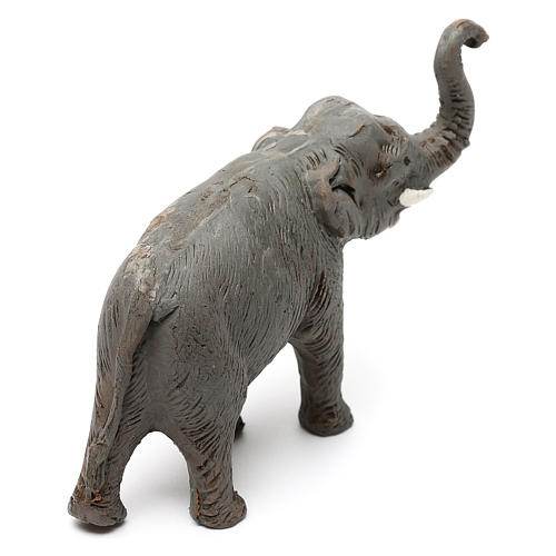 Eléphant en terre cuite crèche napolitaine 10 cm 8