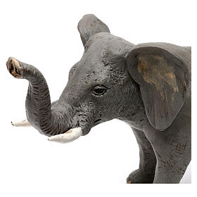 Elefante in terracotta presepe napoletano 10 cm