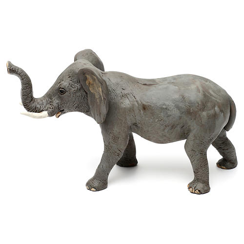 Elefante in terracotta presepe napoletano 10 cm 1