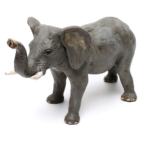 Elefante in terracotta presepe napoletano 10 cm 3