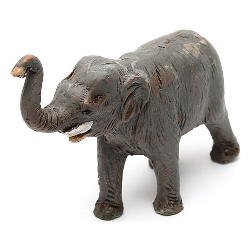 Elefante in terracotta presepe napoletano 10 cm 7