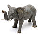 Elefante em terracota para presépio napolitano com figuras 10 cm altura média s3