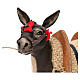 Painted donkey with glass eyes for Neapolitan Nativity scene 14 cm s2