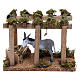 Donkey under the porch with grapes for Nativity scene 10 cm s1