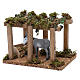 Donkey under the porch with grapes for Nativity scene 10 cm s2