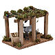 Donkey under the porch with grapes for Nativity scene 10 cm s3