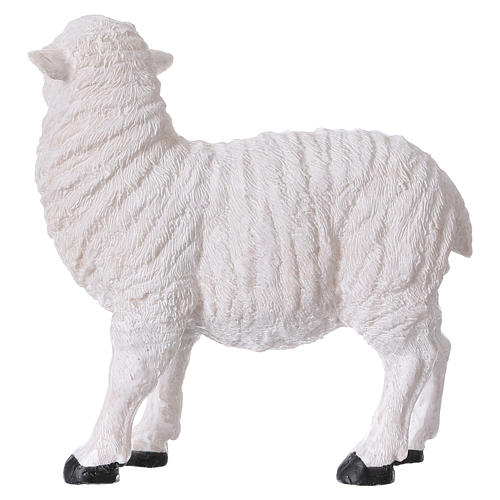 Zestaw 2 owieczki żywica do szopki 35-45 cm 4