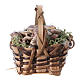 Basket with snails, for DIY nativity real h. 5 cm s1