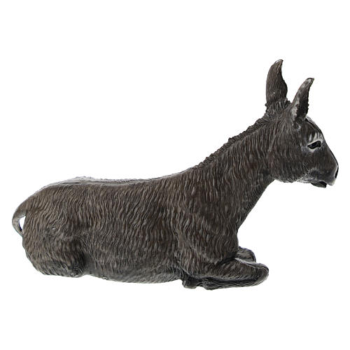 Donkey, 12 cm nativity in plastic 2
