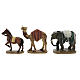 Set of camel, elephant and horse in resin 11 cm s1