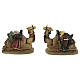 Set of 2 resin camels for Nativity scenes of 11 cm s1