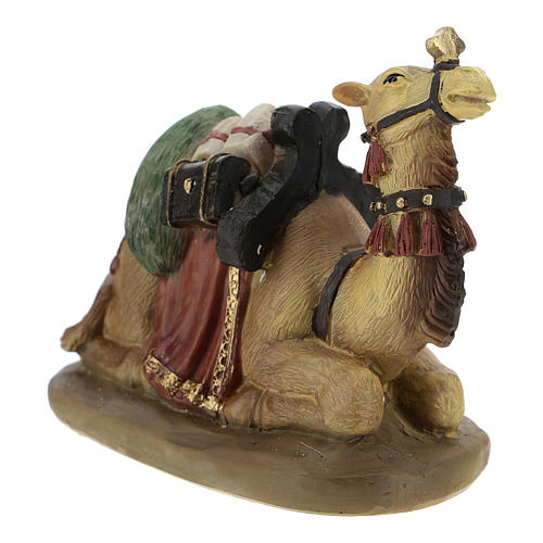 Cammelli resina per presepe di 11 cm set di 2 pz 3