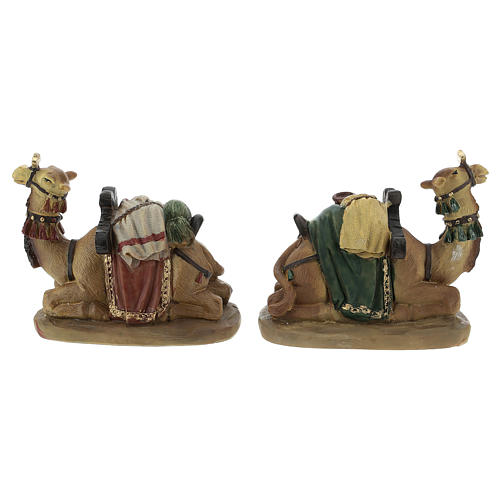 Cammelli resina per presepe di 11 cm set di 2 pz 4