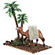 Oasis avec palmiers et chameaux pour crèche 10x10x7 cm s2