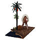 Oasis with palms and standing camel for nativity 10x10x7 cm s3