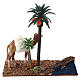 Oasis with palms and standing camel for nativity 10x10x7 cm s4