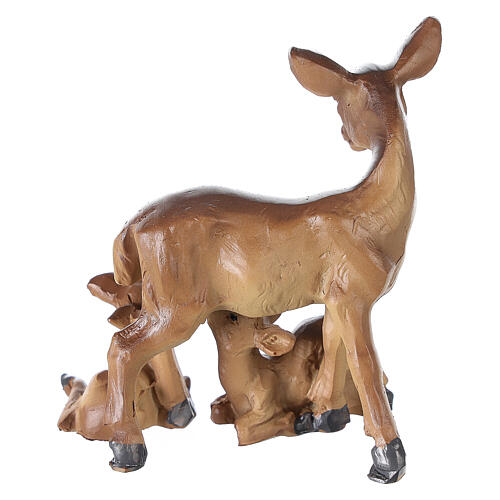 Family of deer in resin, for 10-12-14 cm nativity 3