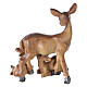 Family of deer in resin, for 10-12-14 cm nativity s3