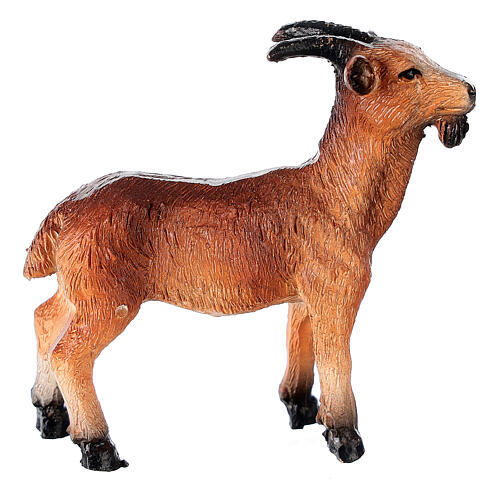 Miniature goat in resin, for 10-12 cm nativity 1