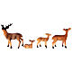 Familia de ciervos 4 piezas belén 10-12-14 cm s4