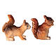 Eichhörnchen 2 Figuren für Krippe 8 - 10 - 12 cm s3