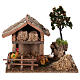 Miniature barn with farmyard for nativity 20x15x15 cm s1