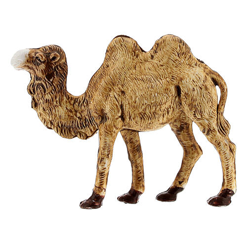 Camelo de pé em plástico para presépio com figuras média de 4 cm de altura 1